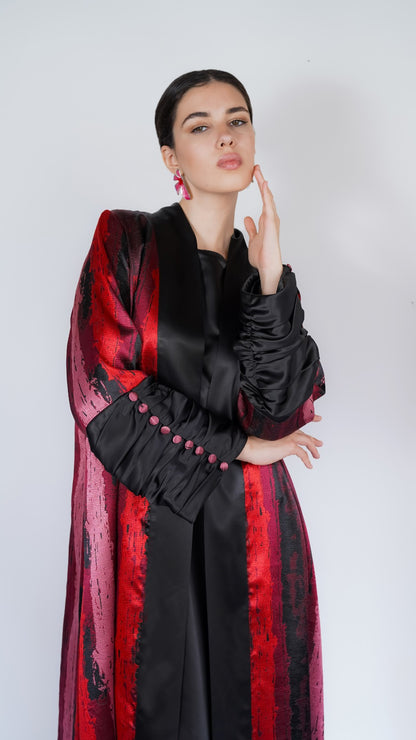 Scarlet Strawberry Whispers Abaya